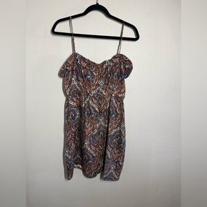 J CREW 100% Silk Paisley Dress